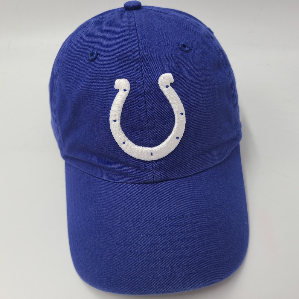 Indianapolis Colts Hat Strapback‎ 47 Brand Clean Up Blue White NFL Football Men